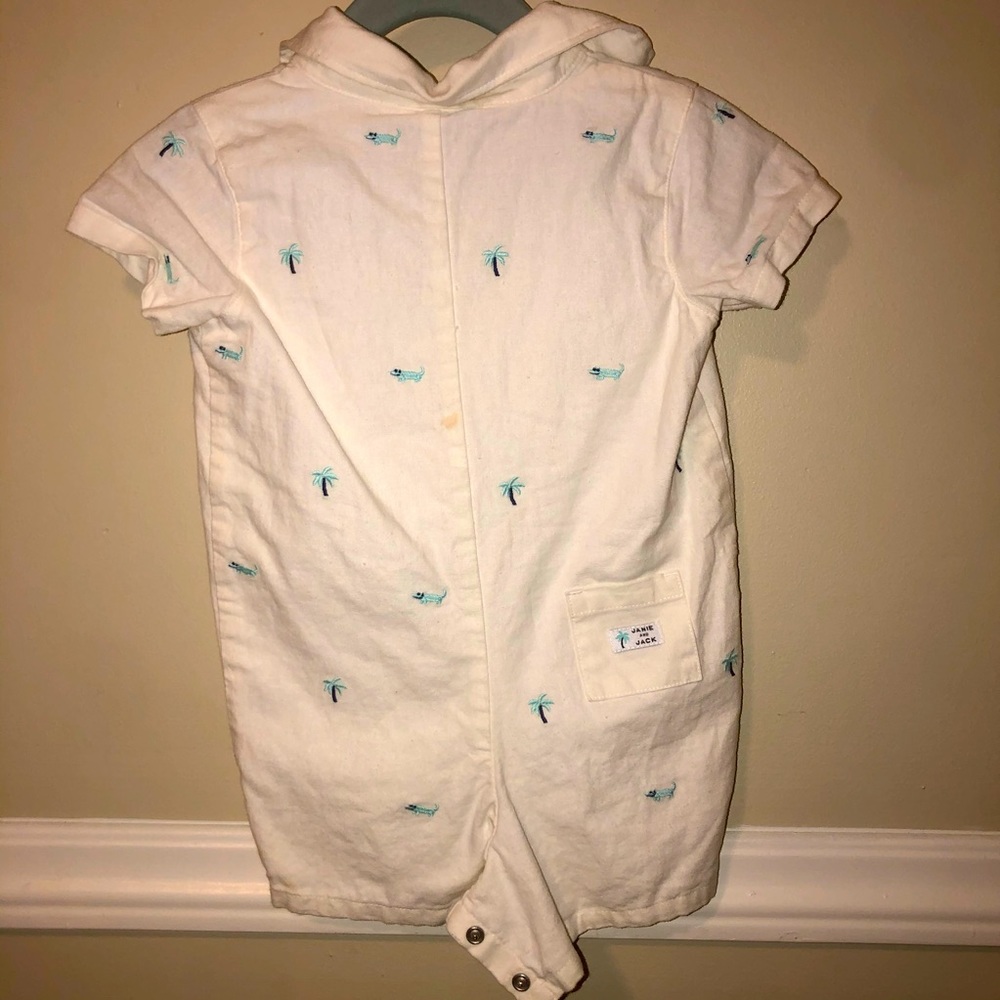 Janie and Jack Linen Romper